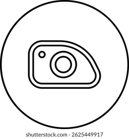 Fog Light vector icon. Can be used for printing, mobile and web applications.