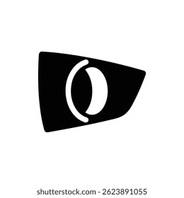 Fog Lights Car Icon - Black Minimal