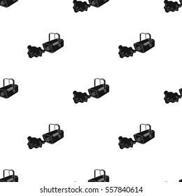 Fog machine icon in black style isolated on white background. Event service pattern stock vector illustration.