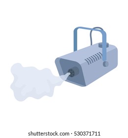 Fog machine icon in cartoon style isolated on white background. Event service symbol vector illustration.
