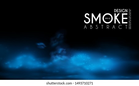 Fog, mist and smoke steam clouds. Transparent effect. Depth design.