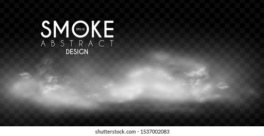 Fog, mist and smoke steam clouds. Transparent effect. Depth design.