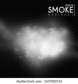 Fog, mist and smoke steam clouds. Transparent effect. Depth design.