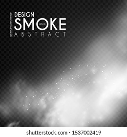 Fog, mist and smoke steam clouds. Transparent effect. Depth design.