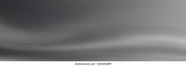 Fog on transparent background, panoramic image, vector background, EPS10