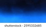 Fog or smoke, blue smog clouds on floor, isolated transparent special effect. Vector illustration