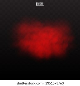 Fog or smoke color isolated transparent special effect. White vector cloudiness, mist smog background. illustration