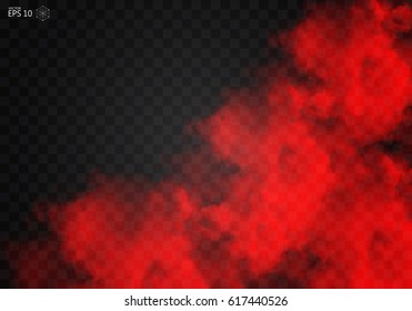 Fog or smoke color isolated transparent special effect. White vector cloudiness, mist smog background. illustration