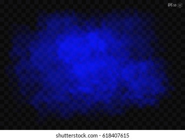 Fog or smoke color isolated transparent special effect. White vector cloudiness, mist smog background. illustration