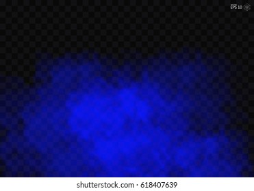 Fog or smoke color isolated transparent special effect. White vector cloudiness, mist smog background. illustration