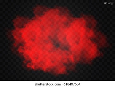 Fog Or Smoke Color Isolated Transparent Special Effect. White Vector Cloudiness, Mist Smog Background. Illustration