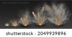 fog and smoke explosion isolated on transparent background