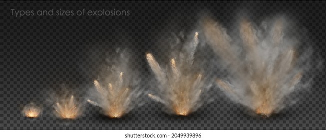 Fog And Smoke Explosion Isolated On Transparent Background