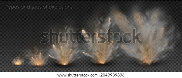 fog and smoke explosion isolated on\
transparent background