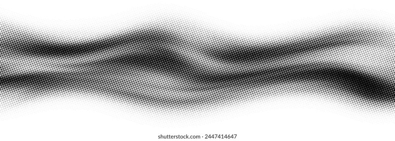 Fog, smoke halftone dots background, fading dot effect, vector design