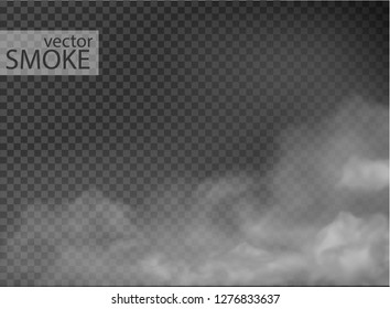 fog and smoke isolated on transparent background