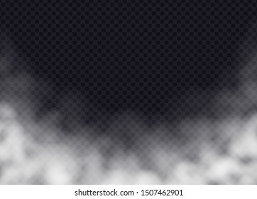 透明な背景に霧または煙 リアルなスモッグ 霞 霧 曇りの効果 ベクターイラスト のベクター画像素材 ロイヤリティフリー Shutterstock