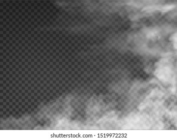 fog and smoke isolated on transparent background