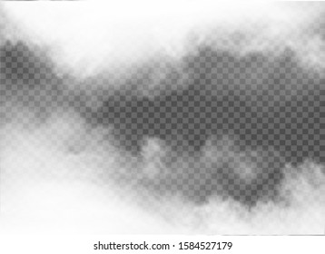 fog and smoke isolated on transparent background
