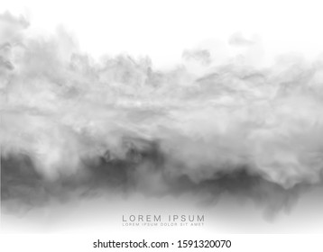 fog and smoke isolated on transparent background