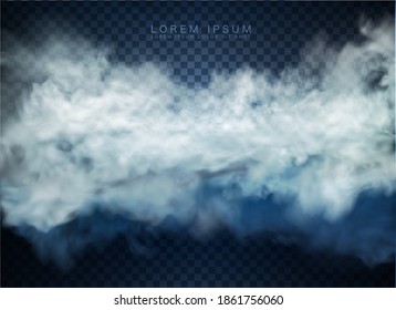 fog and smoke isolated on transparent background