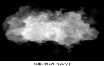 Fog or smoke isolated transparent special effect. White vector cloudiness, mist or smog background. Vector clouds illustration