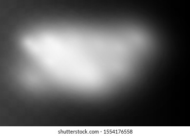 Fog or smoke isolated transparent special effect. Happy Halloween. Halloween composition. White vector cloudiness, mist or smog background. Vector illustration
