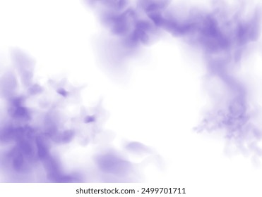 Fog or smoke isolated transparent special effect. Cutout clean white cloud transparent backgrounds special effect 3d illustration.	