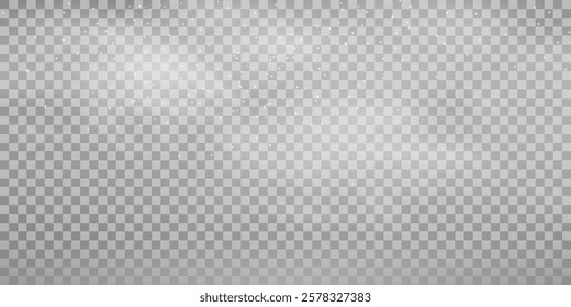 Fog or smoke isolated transparent special effect. White vector cloudiness, mist or smog background. Vector illustration	