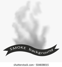 Fog or smoke isolated transparent special effect. White vector cloudiness, mist or smog background. Vector illustration