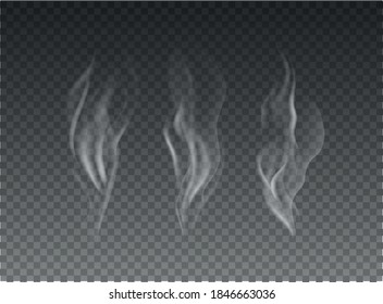 fog and smoke set isolated on transparent background