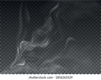 fog and smoke set isolated on transparent background