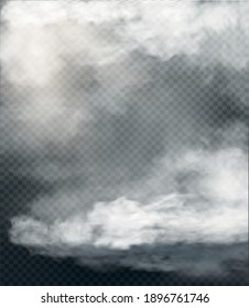 fog and smoke set isolated on transparent background
