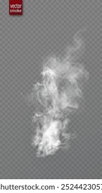 Fog, smoke, steam, haze, explosion isolated transparent special effect. White vector cloudiness background, fog or smog explosion effect. Vector illustration