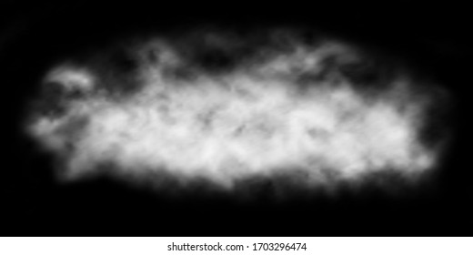 Fog, smoke. Transparent background, panoramic image, EPS10.