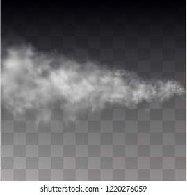 Fog or smoke. Transparent special effect stands out. White cloud vector, fog or smog. Vector illustration. effect for design.