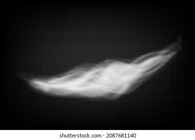 Fog or smoke, white cloudness. White smoke puff isolated on transparent background.. PNG