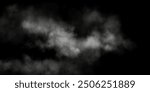 Fog or smoke, white smog clouds on floor, isolated transparent special effect. Vector illustration, morning fog over land or water surface, magic haze.	