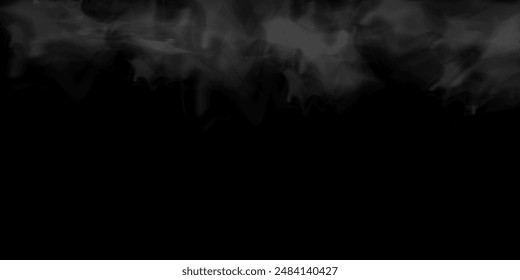 Fog or smoke, white smog clouds on floor, isolated transparent special effect. Vector illustration, morning fog over land or water surface, magic haze.