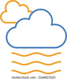 Fog vector icon. Can be used for printing, mobile and web applications.