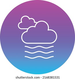 Fog vector icon. Can be used for printing, mobile and web applications.