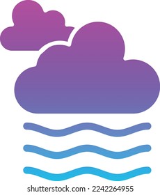 Fog vector icon. Can be used for printing, mobile and web applications.