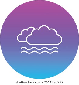 Fog vector icon. Can be used for printing, mobile and web applications.
