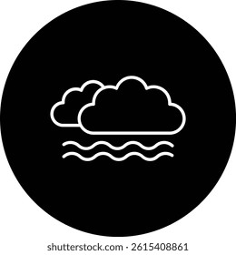 Fog vector icon. Can be used for printing, mobile and web applications.