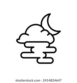 Fog Vector Line Icon Design