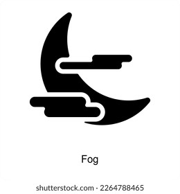 Nebel- und Wettersymbol-Konzept