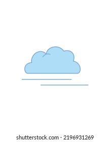 Fog  Weather Icon vector - weather symbol 