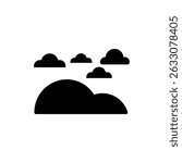 Foggy Clouds Hovering Over a Hill for Atmospheric Landscape
