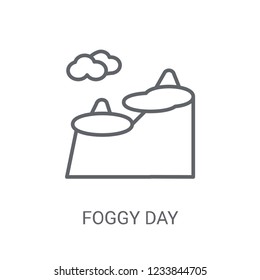 Foggy day icon. Trendy Foggy day logo concept on white background from Weather collection. Suitable for use on web apps, mobile apps and print media.