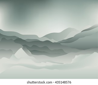 Foggy hills